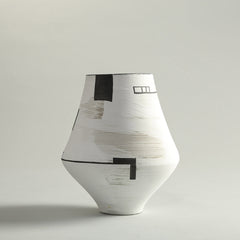 White Retro Vase Medium