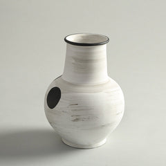 White Retro Vase Large