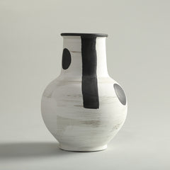 White Retro Vase Large