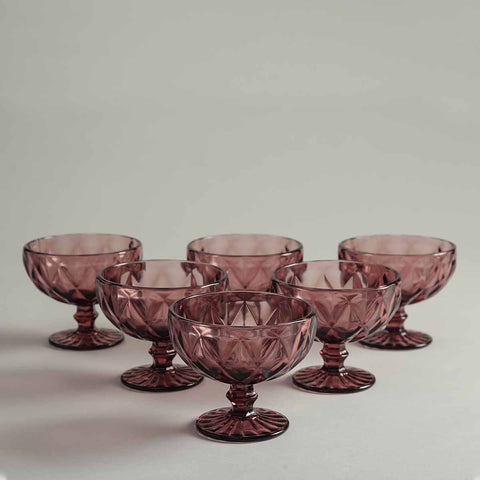 Riverre Purple Ice Cream Bowl Set of 6