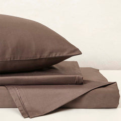 Mage Gray King Size Bed Sheet with 2 Pillow Covers