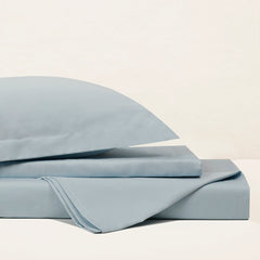 Nebula Light Blue King Size Bed Sheet with 2 Pillow Covers