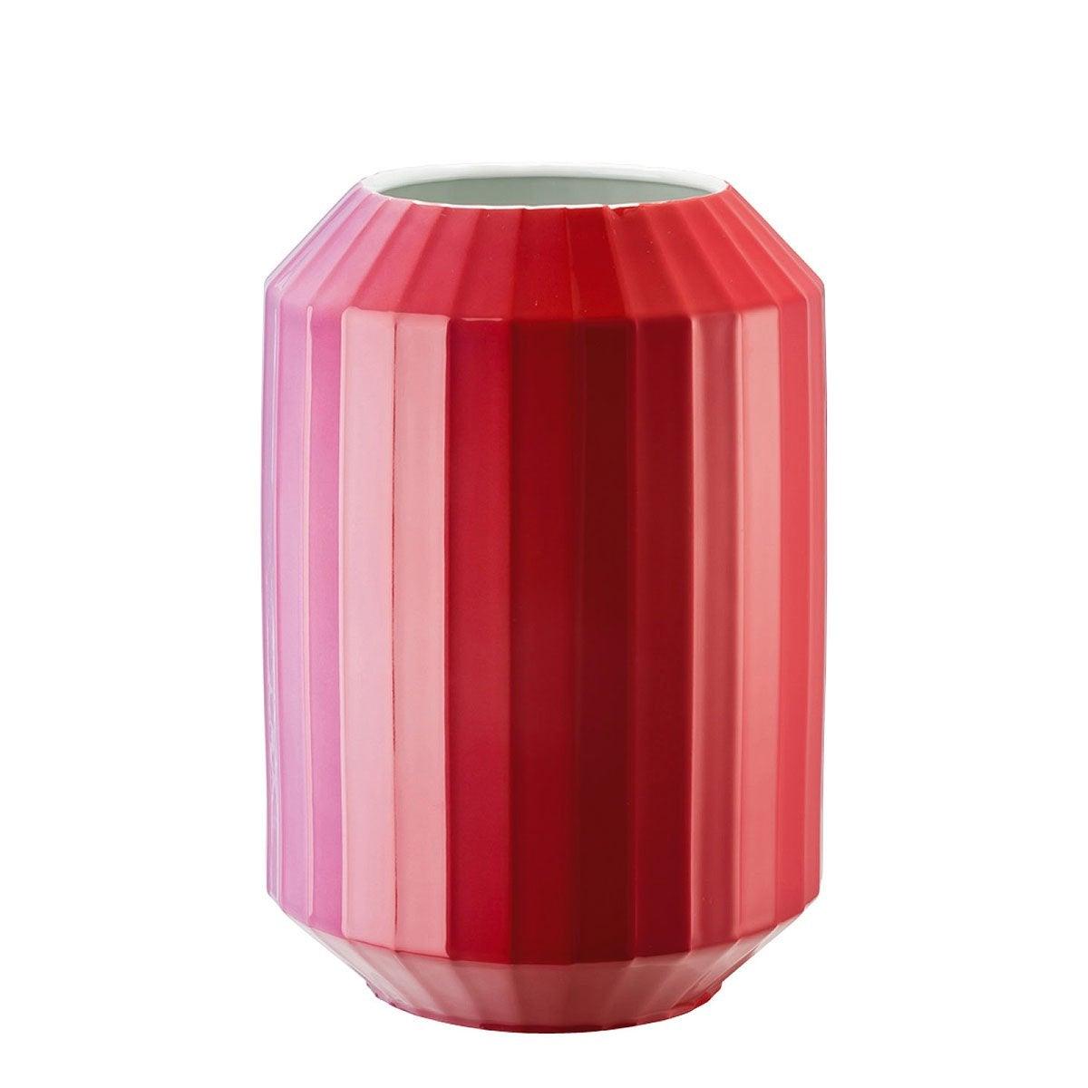 Rosenthal Vase Flashy Red Multi Porcelain - Home4u