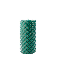 Manulena Tropical Green Spikes Pillar Candle Large