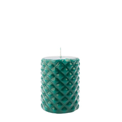 Manulena Tropical Green Spikes Pillar Candle Small