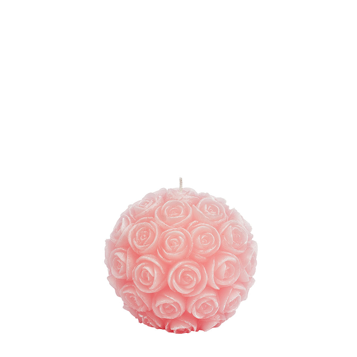Manulena Pink Ball Of Roses Candle Small