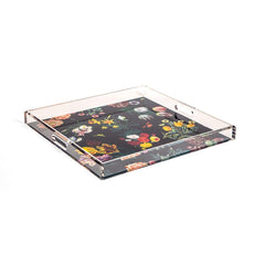 Nicolette Mayer Flora Fauna Black Acrylic Tray - Home4u