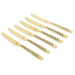Versace Gold Table Knife Sh Set of 6 - Home4u