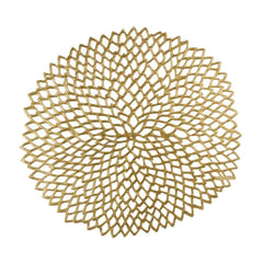 Pressed Dahlia Mat Brass - Home4u
