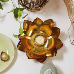 Lotus Big Gold Votive