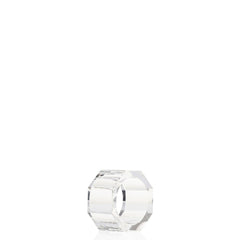 Candra Clear Napkin Ring, Set of 6