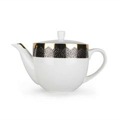 Gold Glamour Tea Pot White