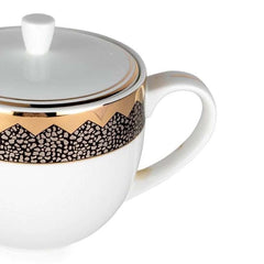 Gold Glamour Tea Pot White