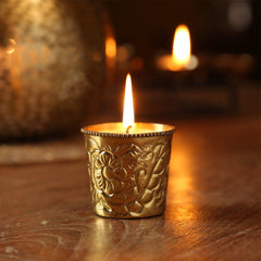 Illum Gold Wax Filled Votive - Home4u