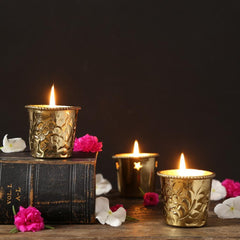 Illum Gold Wax Filled Votive - Home4u