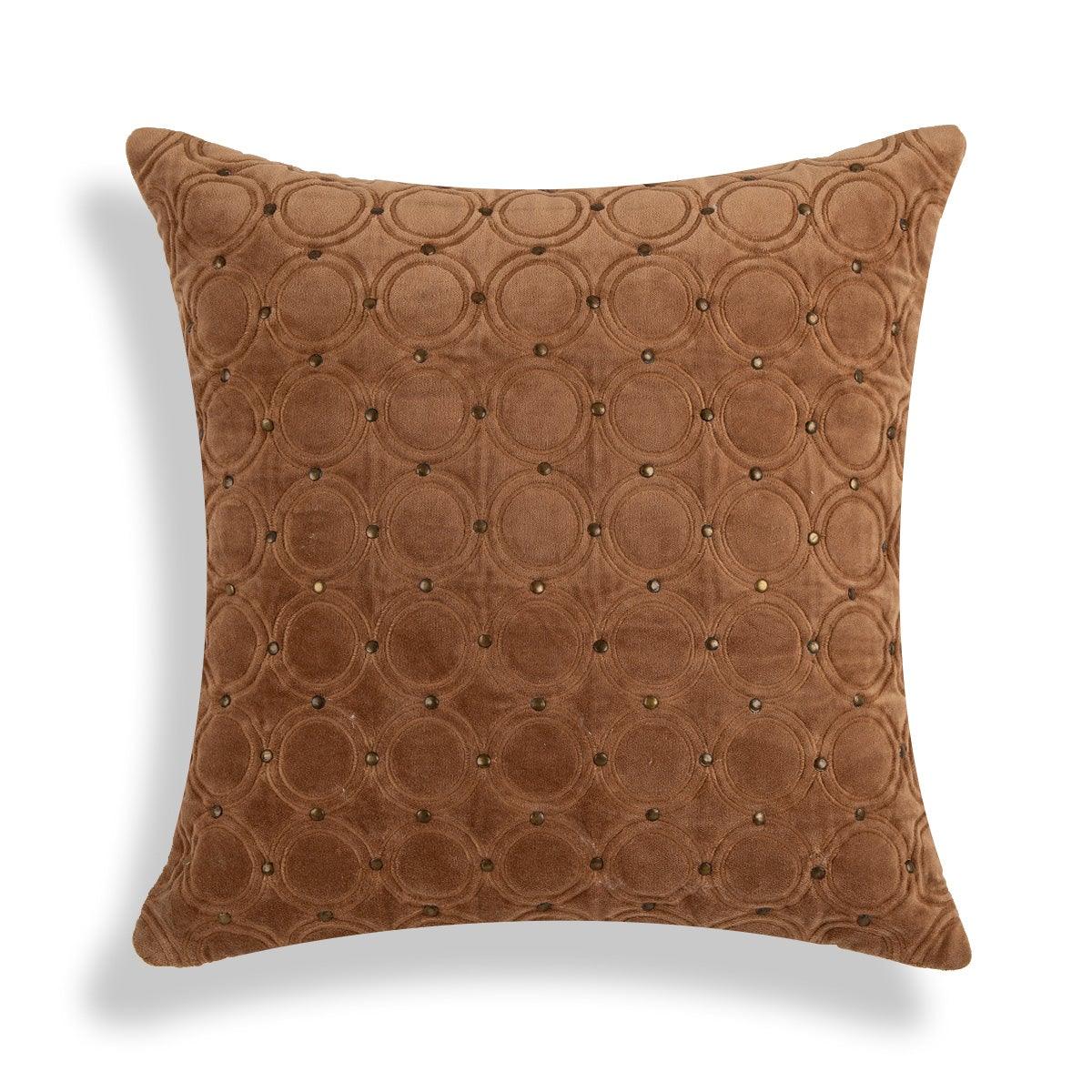 Meridian Cushion Cover Cognac Circle - Home4u
