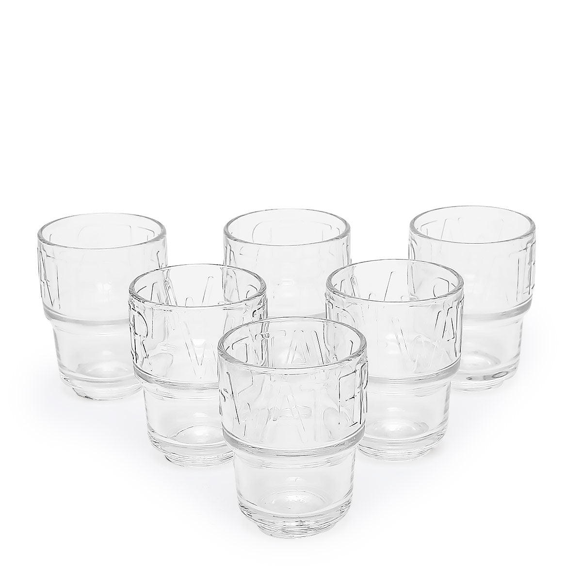 Typo clear tumbler Set of 6