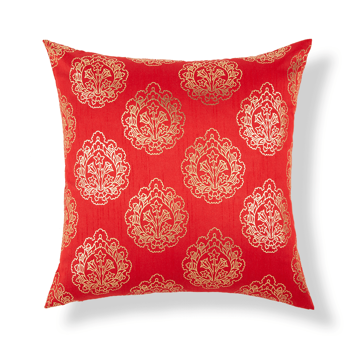 Asia 20 In X 20 In Maroon Cushion Cover - Home4u