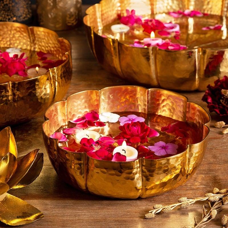 Jalaj Gold Urli Medium