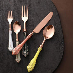 Cya Cutlery Set Of 5 Multi Color