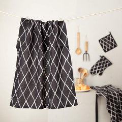 Trapunta Black & White Kitchen Towel