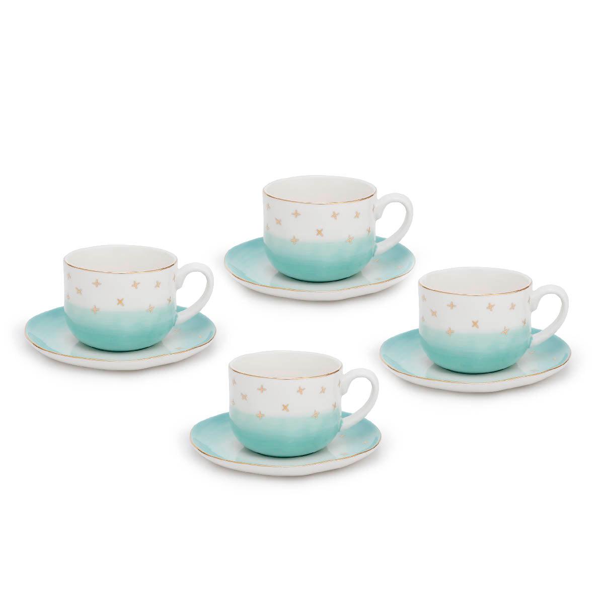 Jolie Cup & Saucer Set of 4 - Home4u