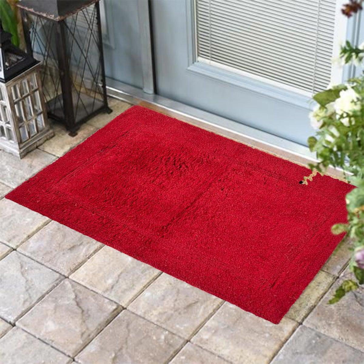 Jeff Crimson Bathmat - Home4u