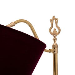 Flavius Floor Lamp with Maroon Shade - Home4u