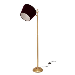 Flavius Floor Lamp with Maroon Shade - Home4u