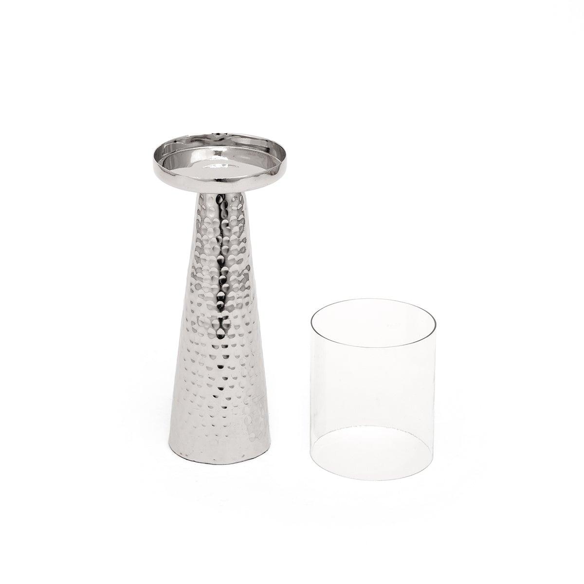 Buy Ratih Hammered Taper Candle Holder Large online in India Home4u