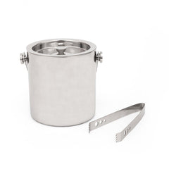 Bailey Ice Bucket With Tong Silver - Home4u