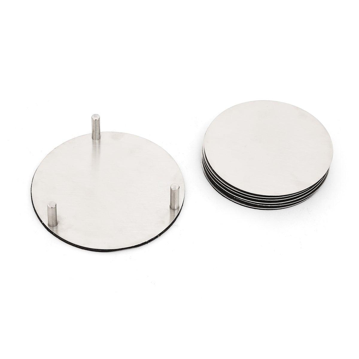 Bailey Coaster Set Of 6  Silver - Home4u