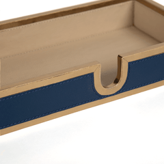 Lenny Tray Navy & Tan