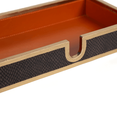 Lenny Tray Orange & Brown
