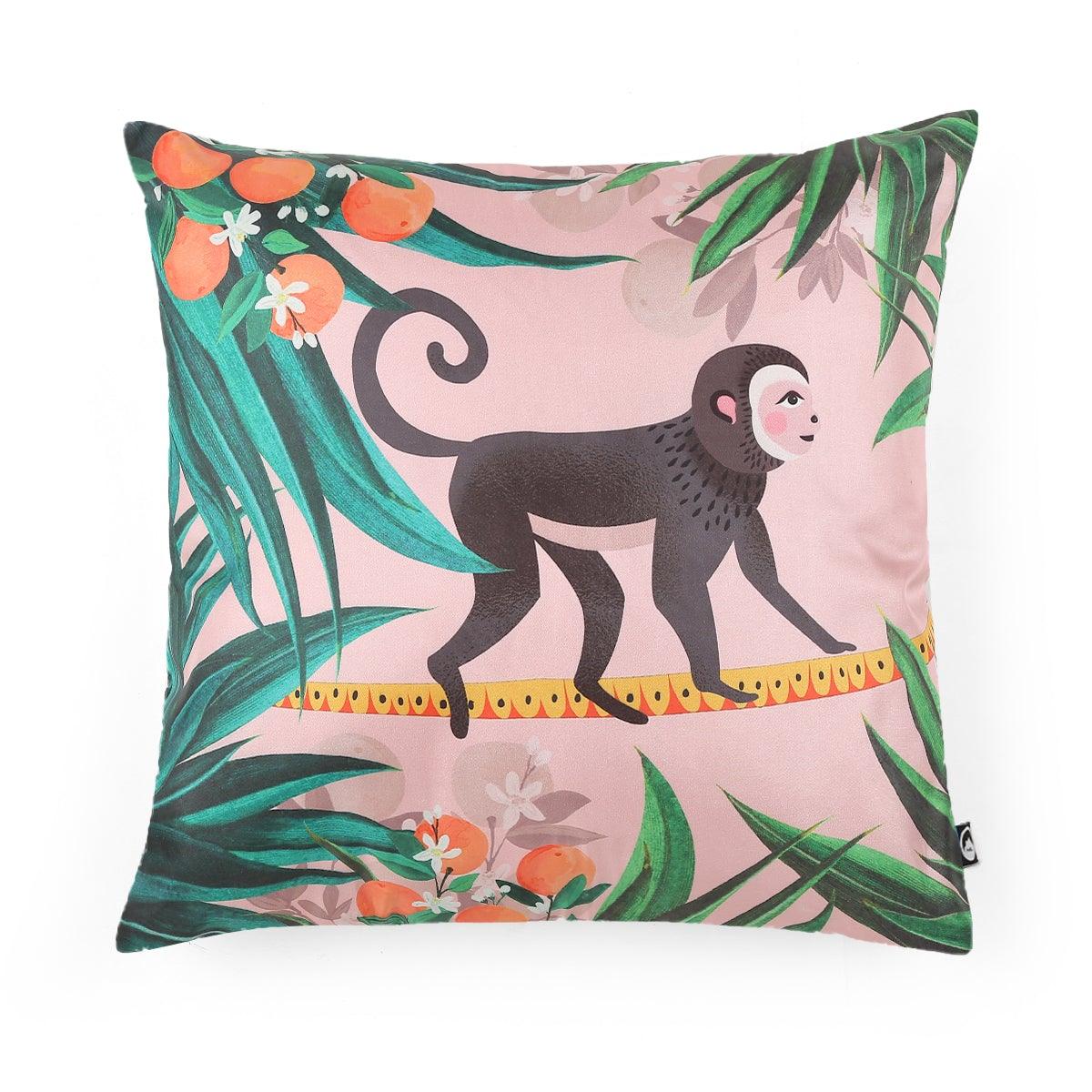 Della Monkey Print Cushion Cover - Home4u