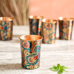 Paisley Glass Set of 2