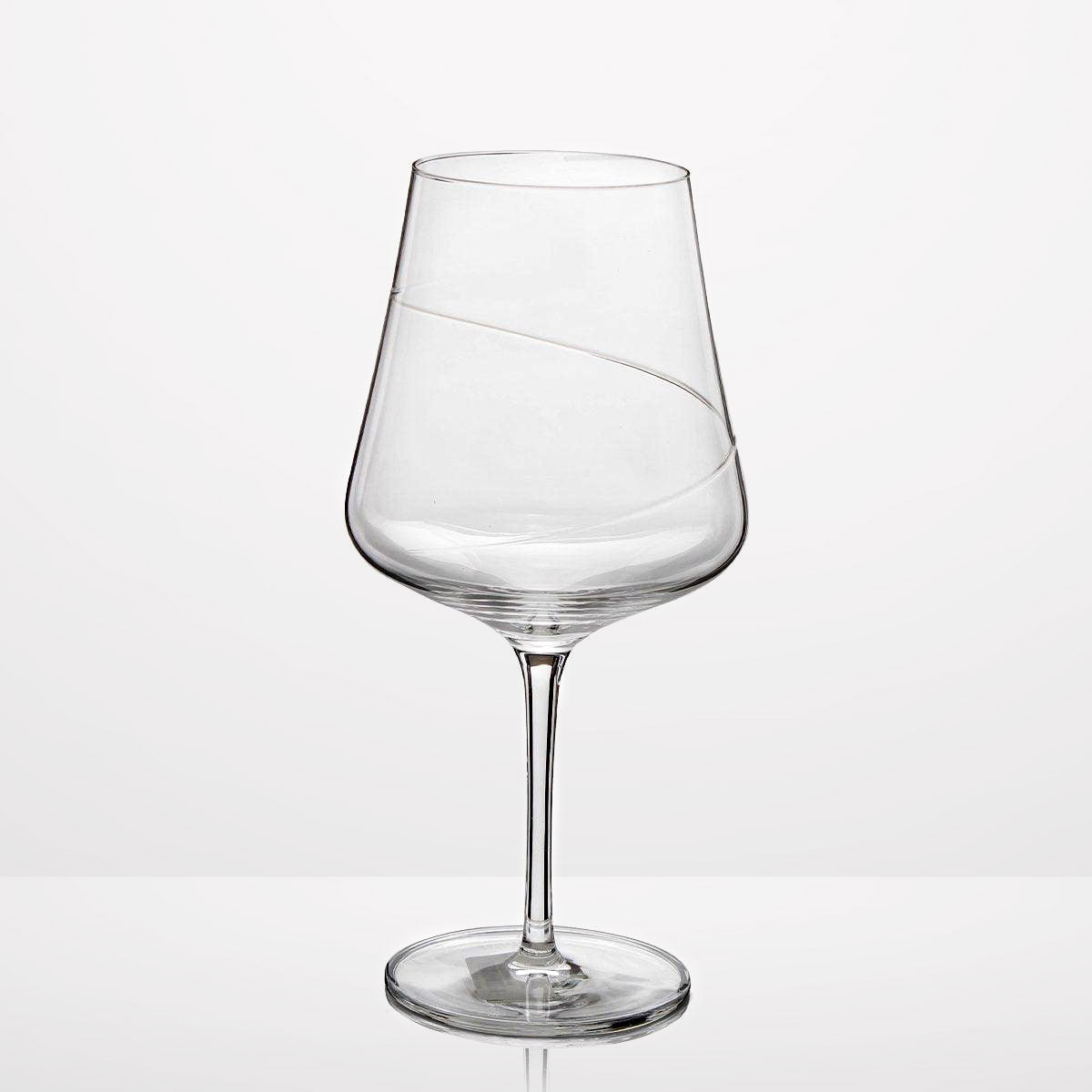Zwiesel Kristallglas Sz,Burgundy Goblet Transparent Glass Set Of 2