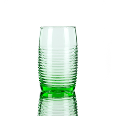 Isadore Drinking Glass Set of 6 Green