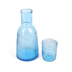 Javion Glass Carafe Recycled Glass Set of 2 - Home4u