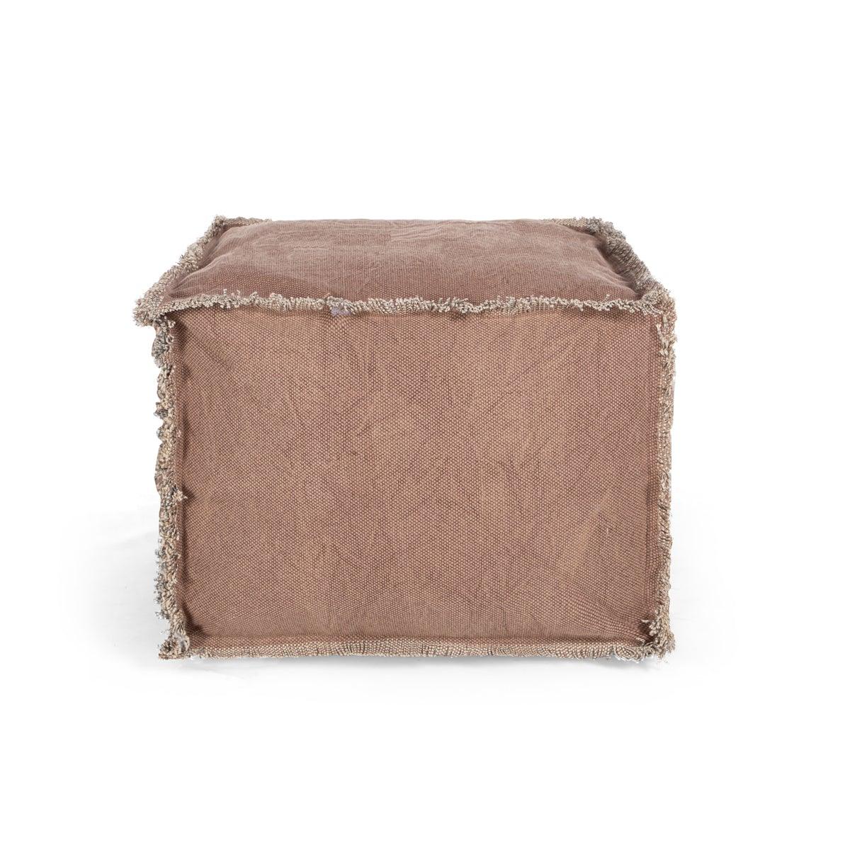 Lucas Pouffe Brown Small - Home4u