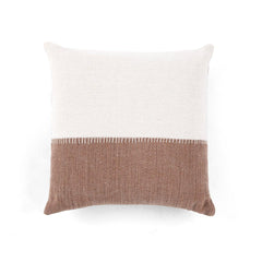 Lucas Cushion Cover Dark Brown & Beige - Home4u