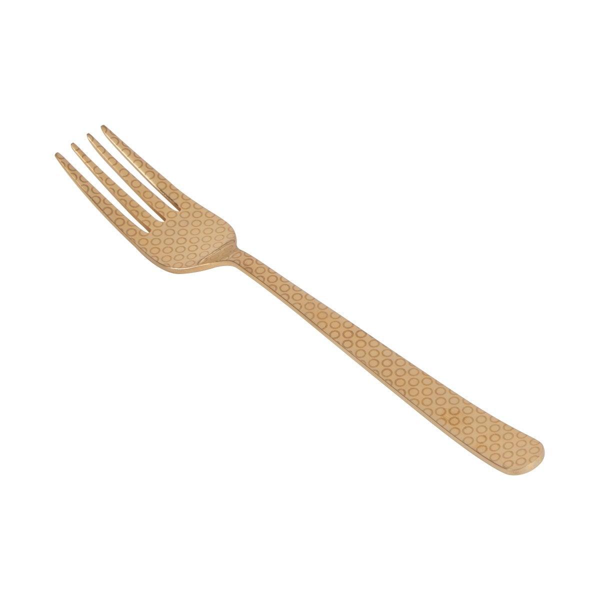 Herdmar Golden Metal Oslo Printed Cutlery - Set of 24