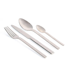 Herdmar Silver Metal Cronos Cutlery - Set of 24