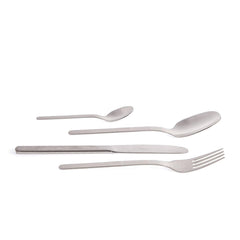 Herdmar Silver Metal Amsterdam Cutlery - Set of 24