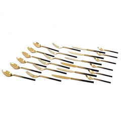 Herdmar Desire 18/10 Old Gold Black Wood Canteen