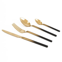 Herdmar Desire 18/10 Old Gold Black Wood Canteen