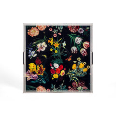 Nicolette Mayer Flora Fauna Black Acrylic Tray