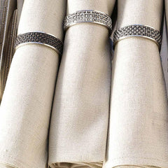 Chilewich Mini Basketweave Napkin Ring Espresso