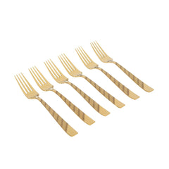 Versace Gold Table Fork Set of 6