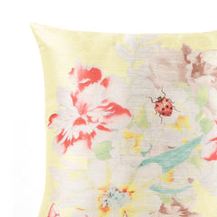 Mayu floral Cushion Cover - Pastel Yellow - Home4u